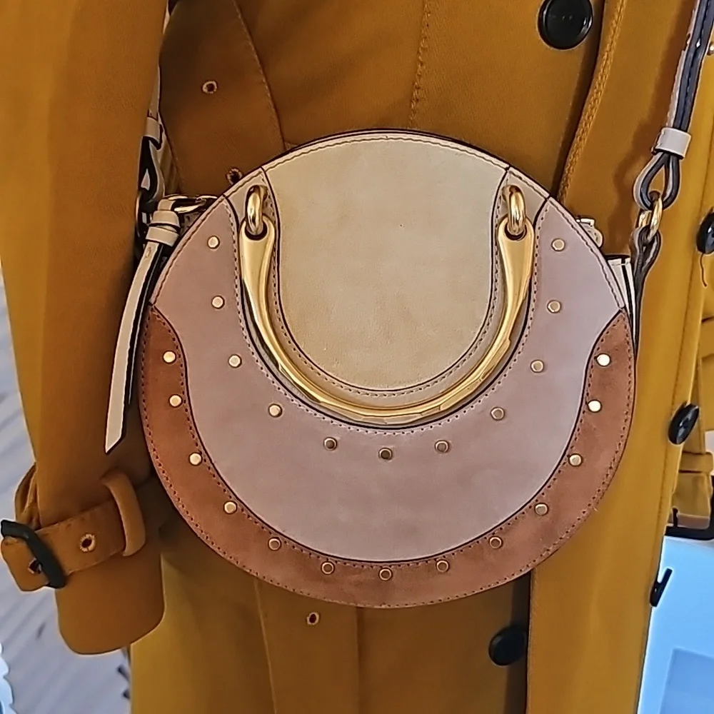 CHLOÉ Pixie Round Leather Crossbody Bag AUTHENTIC - Picture 13 of 16